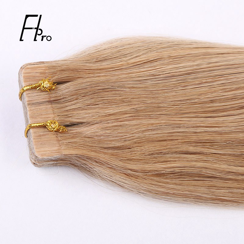 Premium Virgin Hair 16# Tape Hair Extensions Straight 18 inches